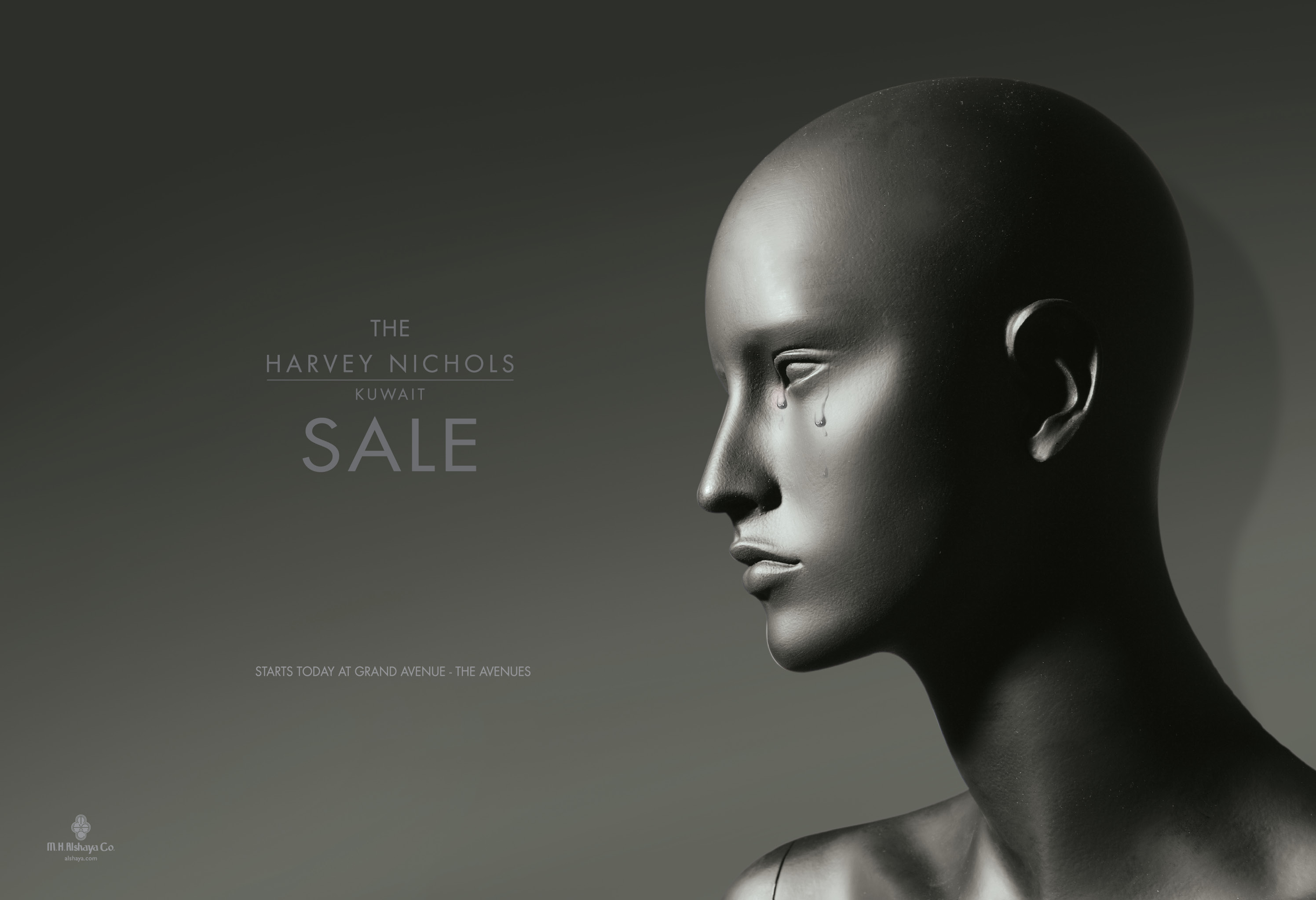 Print Ad Em Es Abdulla Harvey Nichols Sale Crying Mannequin